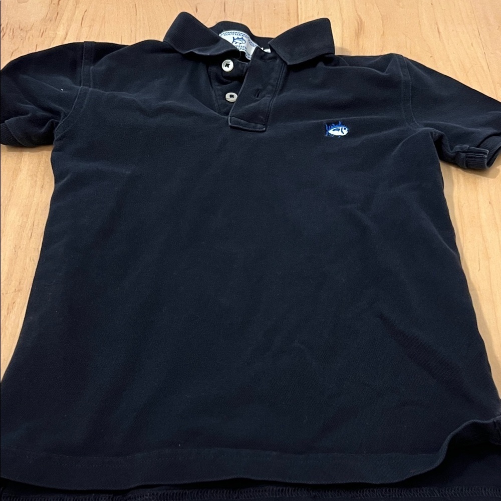 Southern Tide Black Polo